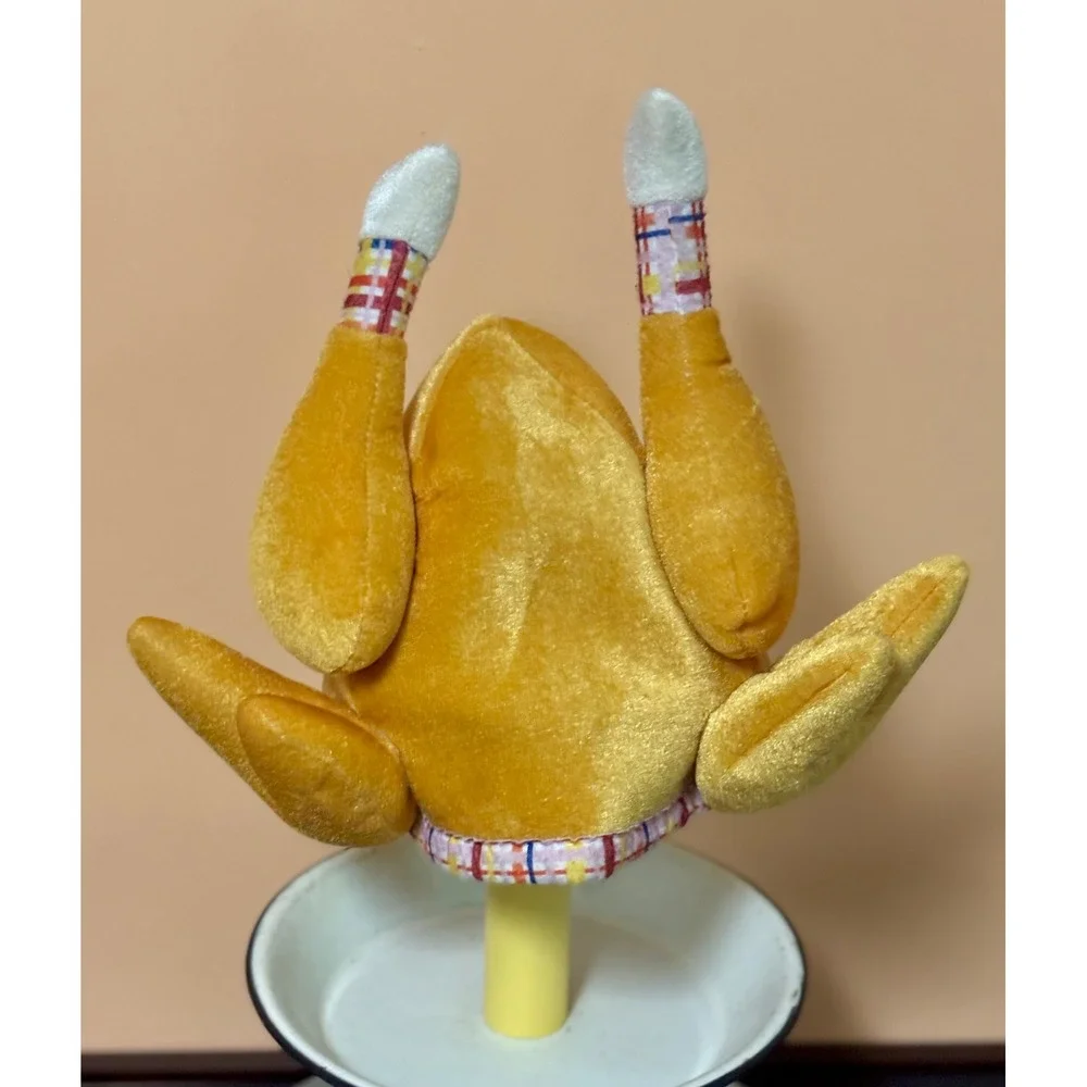 Packed Party Roasted Turkey Plush Hat Thanksgiving Costume Novelty Halloween